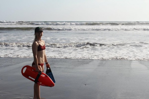 ISLA Lifeguard Elisa Finan during a training course in Nicaragua.