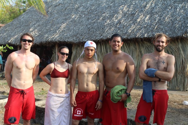 Nick with his ISLA team during Semana Santa in Nicaragua. (Nick pictured far left.)