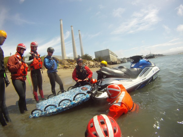 Instructor Shawn Alladio demonstrating valuable lifesaving techniques.