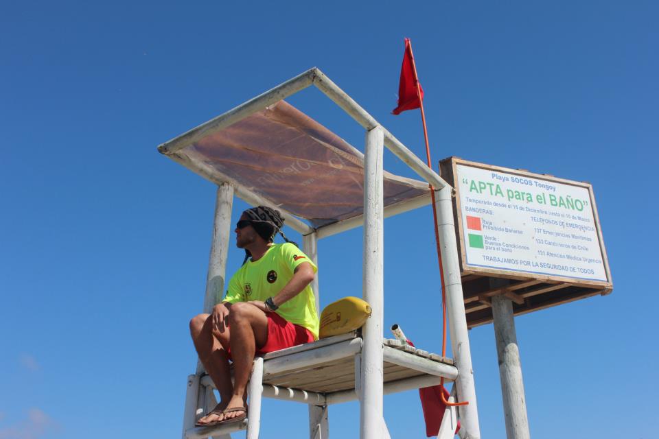 Will in Chile Lifeguarding