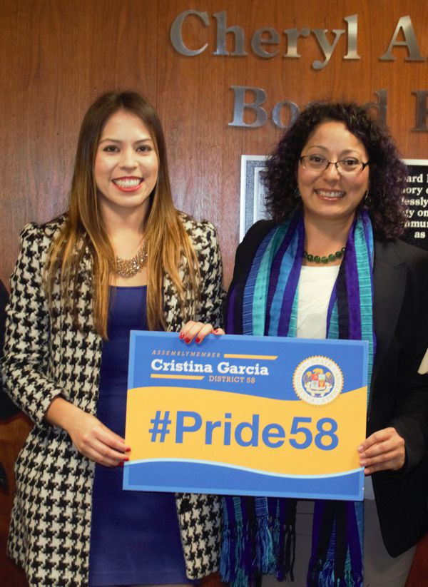 Raquel Lizarraga and Assembly Member, Cristina Garcia